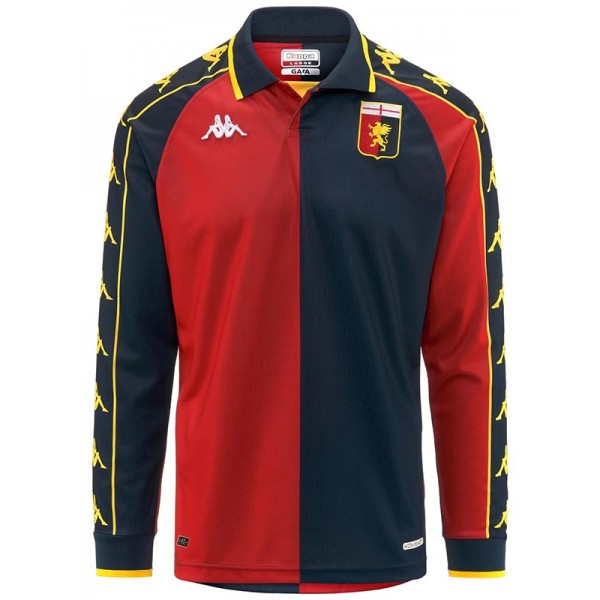 Genoa maillot de football rétro à manches longues pour adulte uniforme de football vintage pour homme premier kit de football haut de sport 1999-2000
