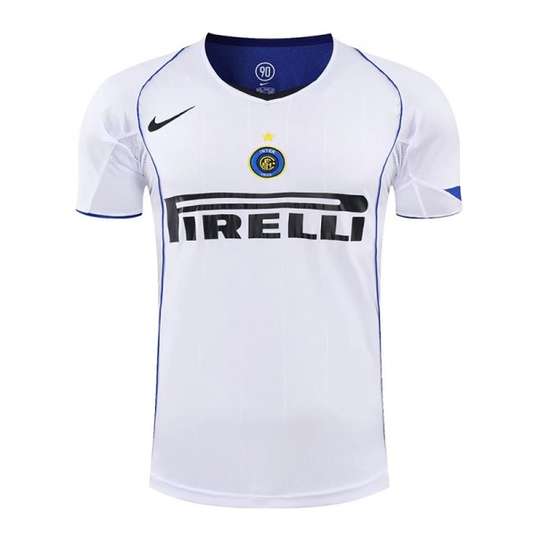 Inter Milan maillot rétro uniforme de football vintage deuxième kit de football pour hommes chemise haute de sport 2004-2005