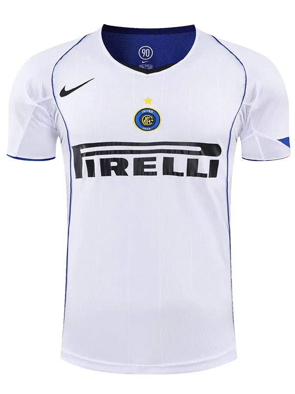 Inter Milan maillot rétro uniforme de football vintage deuxième kit de football pour hommes chemise haute de sport 2004-2005