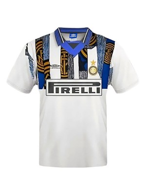 Inter Milan maillot rétro extérieur uniforme de football vintage pour hommes deuxième tenue de sport haut 1995-1996