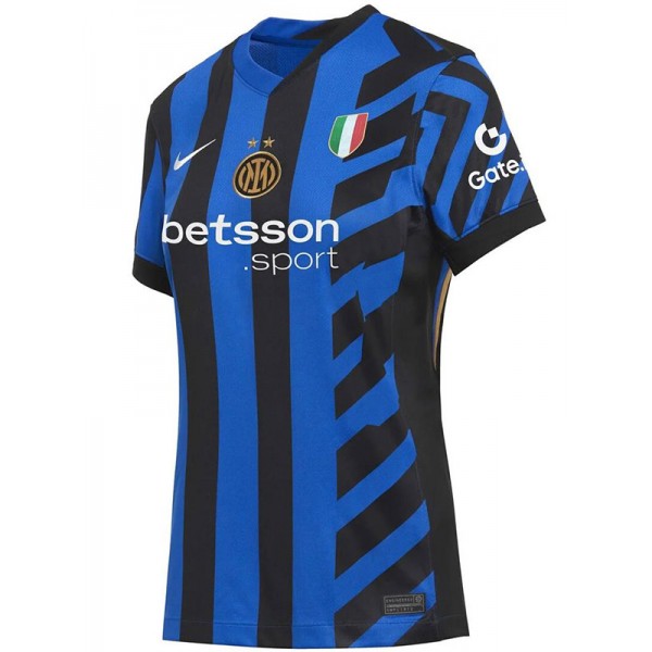 Inter milan maillot domicile femme premier uniforme de football féminin kit de football sportif hauts chemise 2024-2025