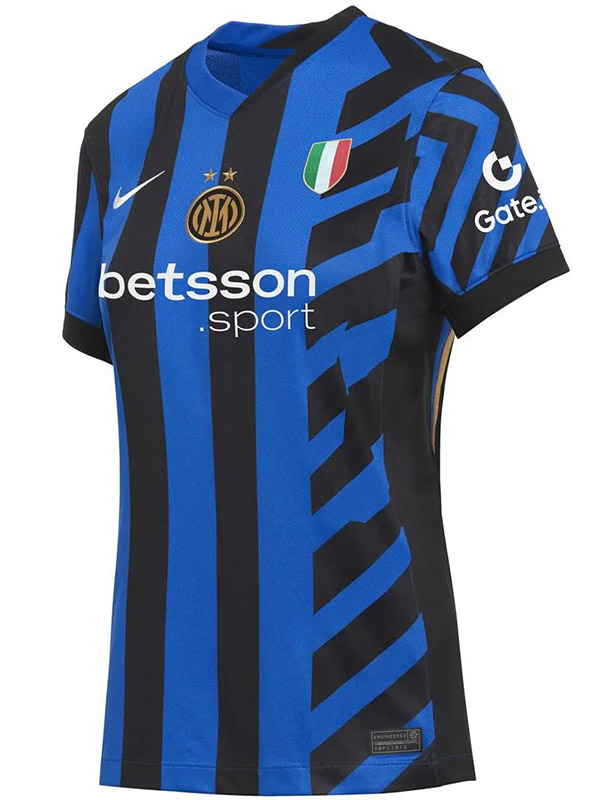 Inter milan maillot domicile femme premier uniforme de football féminin kit de football sportif hauts chemise 2024-2025