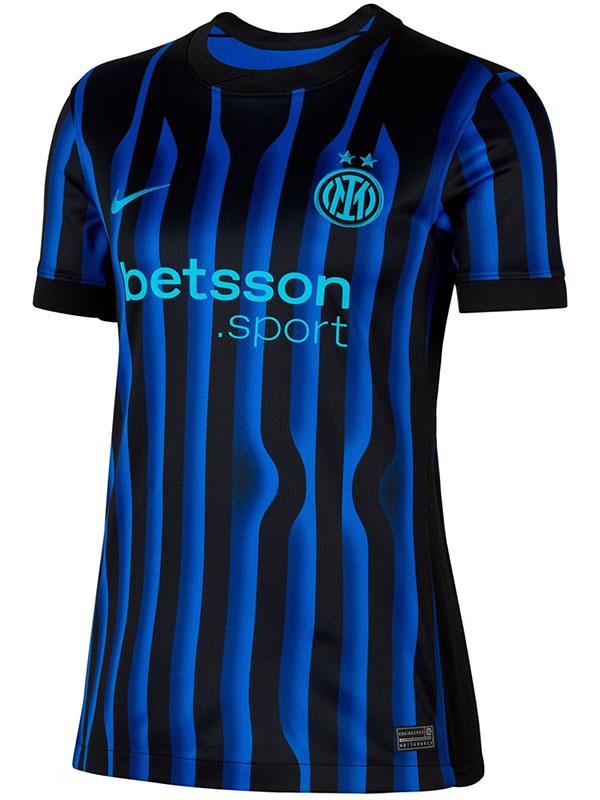 Inter milan maillot domicile femme premier uniforme de football féminin kit de football sportif hauts chemise 2025-2026