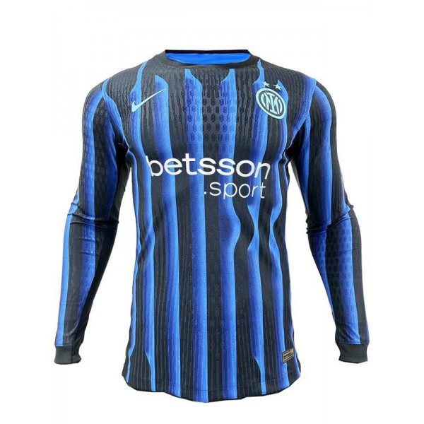 Inter milan maillot de football à manches longues pour adulte uniforme de football pour homme haut de sport 2025-2026