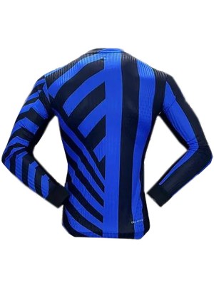 Inter milan maillot de football à manches longues pour hommes uniforme de football premier maillot de sport 2024-2025