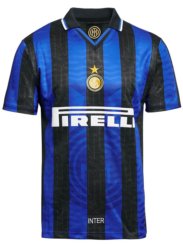 Inter milan maillot rétro domicile uniforme de football vintage premier maillot de sport pour homme 1997-1998