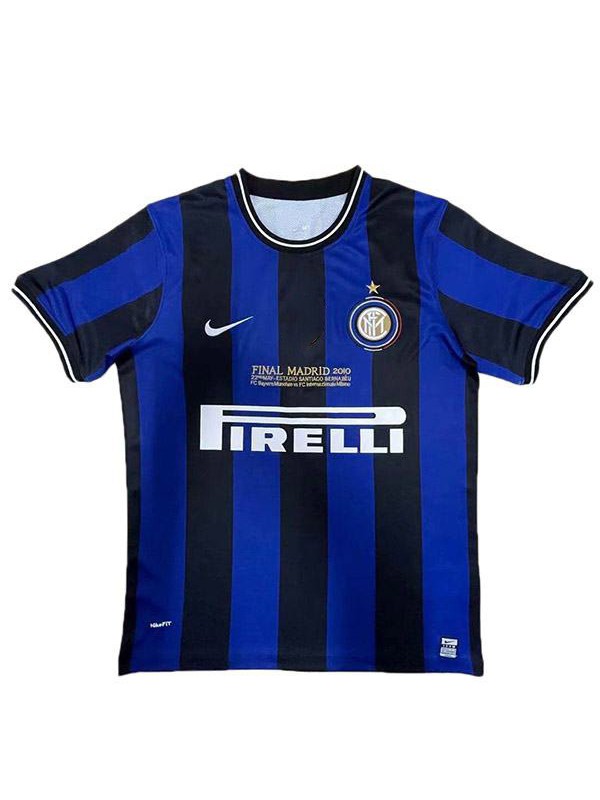 Inter Milan domicile maillot de football rétro Ligue des champions maillot match premier maillot de football sportswear homme 2009-2010