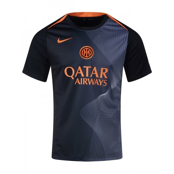 Inter milan maillot gris pour homme tenue d'avant-match 2026-2027