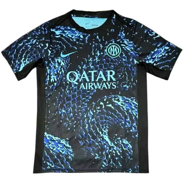 Inter milan maillot de football spécial serpent pour adulte uniforme de football pour homme noir bleu sarcelle 2025-2026