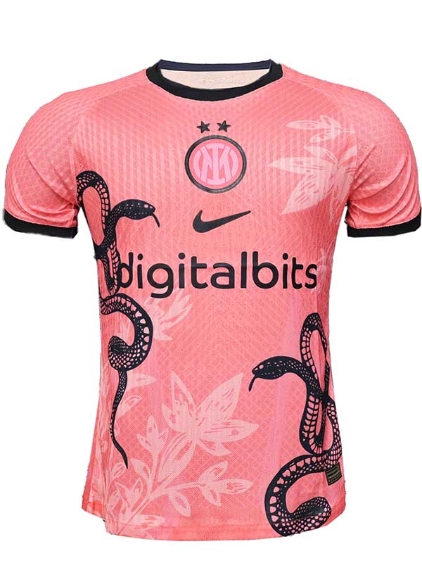 Inter milan maillot de football rose pour adulte maillot de joueur spécial tenue de football pour homme haut de sport 2025-2026