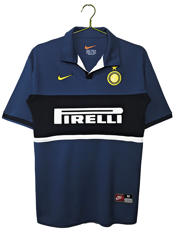 Inter Milan troisième maillot rétro football vintage uniforme homme 3ème sport kit de football haut chemise 1998-1999