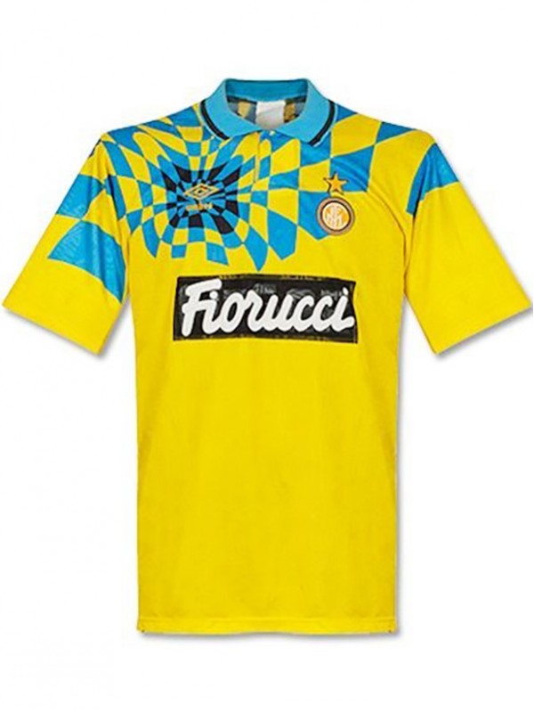 Inter milan troisième maillot rétro vintage de football pour homme tenue de sport haut 1991-1992