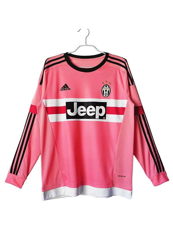 Juventus maillot de football rétro à manches longues pour homme tenue de sport vintage collection 2015-2016