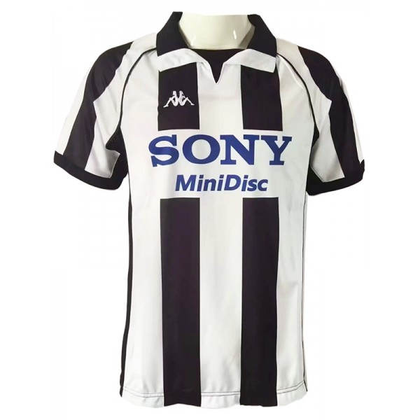 Juventus maillot rétro à manches longues pour la maison uniforme de football vintage premier maillot de football sportif pour hommes 1997-1998