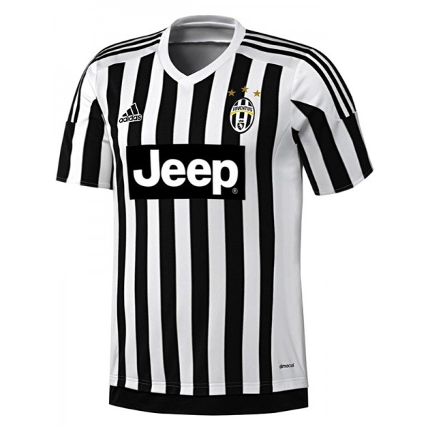 Juventus maillot de football rétro vintage pour homme première tenue de football 2015-2016