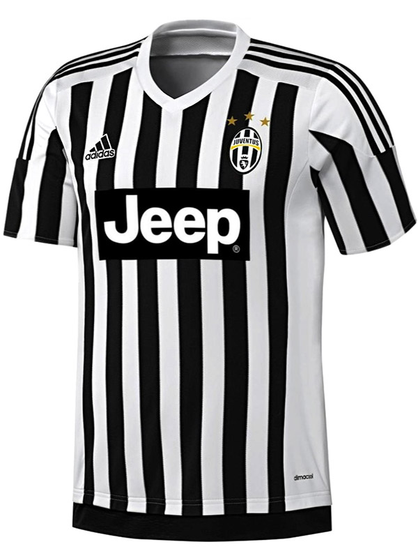 Juventus maillot de football rétro vintage pour homme première tenue de football 2015-2016
