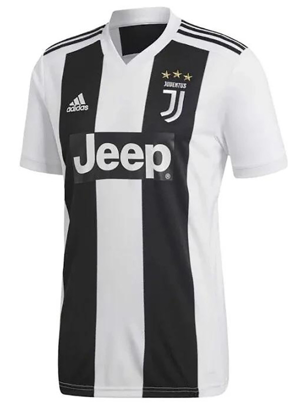Juventus maillot rétro domicile uniforme de football vintage pour hommes premier kit de football de sport haut 2018-2019