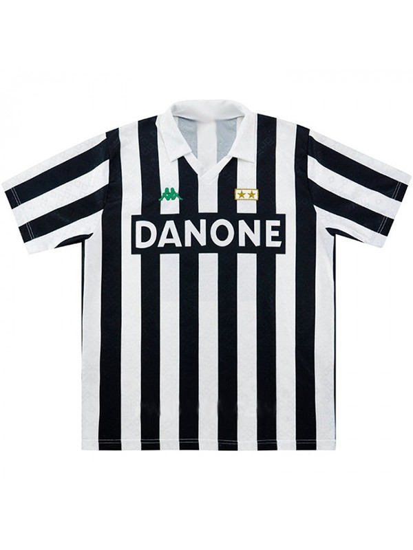 Juventus maillot rétro domicile uniforme de football vintage pour hommes premier kit de football de sport haut chemise 1992-1994