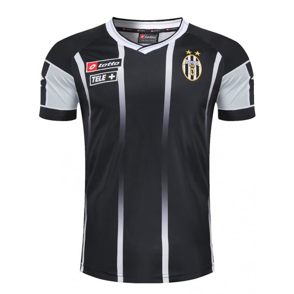 Juventus maillot rétro uniforme de football noir kit de football pour hommes chemise haute de sport 2000-2001