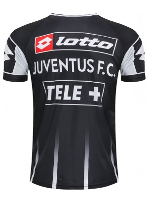 Juventus maillot rétro uniforme de football noir kit de football pour hommes chemise haute de sport 2000-2001