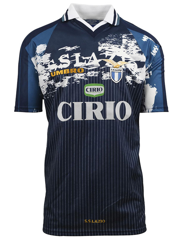 Lazio maillot rétro extérieur football vintage uniforme hommes deuxième tenue de sport kit de football haut chemise 1996-1997