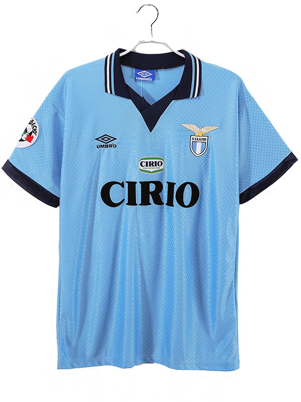 Lazio maillot rétro domicile uniforme de football vintage pour hommes premier kit de football de sport haut 1996-1997