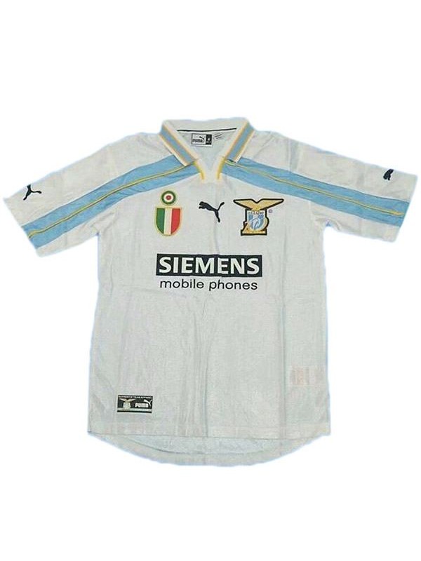 Lazio home retro soccer jersey maillot match men's 1st sportwear football shirt 2000-2001