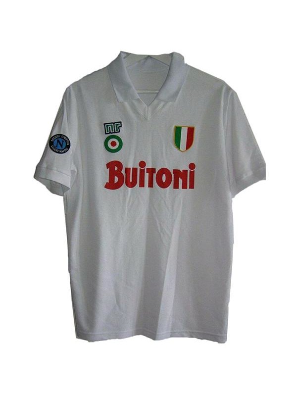 Napoli away retro soccer jersey sportwear men's second soccer shirt football sport t-shirt 1987-1988