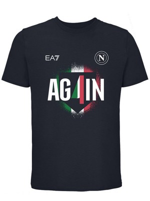 Napoli EA7 maillot de champion édition spéciale uniforme de football homme noir vêtements de sport kit de football haut chemise 2025-2026