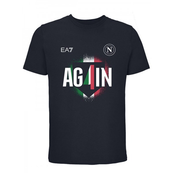 Napoli EA7 maillot de champion édition spéciale uniforme de football homme noir vêtements de sport kit de football haut chemise 2025-2026