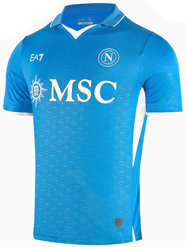 Napoli maillot de football à domicile de pour hommes première tenue de sport kit de football haut 2024-2025