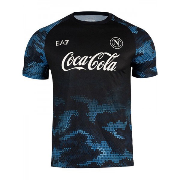 Napoli maillot d'entraînement de noir uniforme vêtements de sport de football pour hommes hauts de football chemise de sport 2024-2025