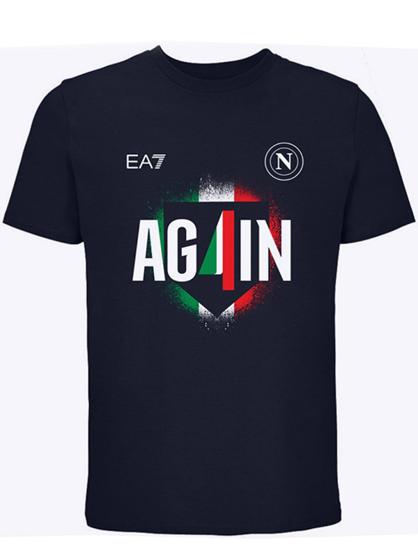 SSC Napoli champions d'Italie champions d'Italie Nous sommes à nouveau les champions t-shirts de sport noirs 2025-2026