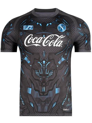 SSC Napoli Coca-Cola maillot d'entraînement de football pour adulte uniforme de sport gris pour homme 2025-2026