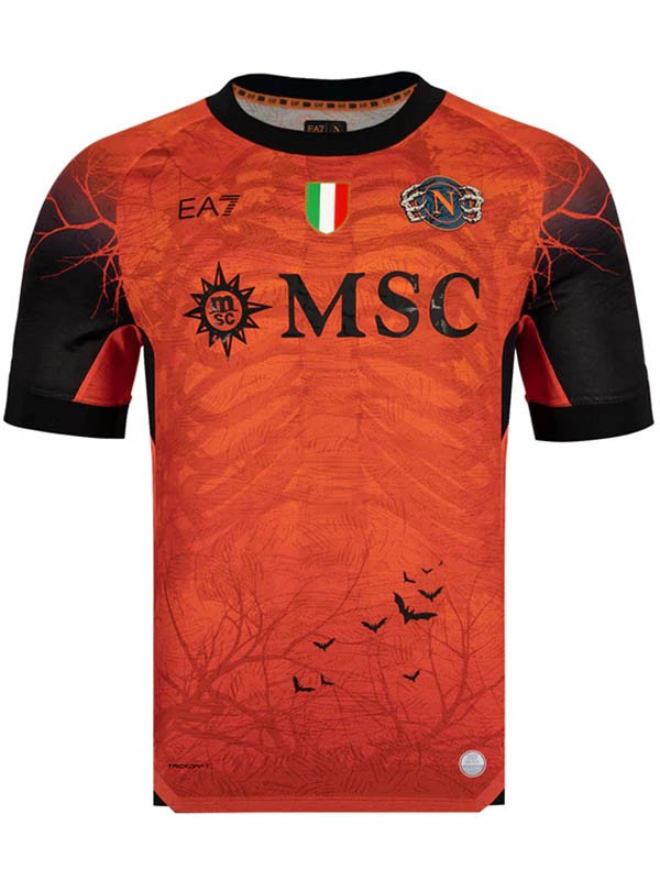SSC napoli maillot d'Halloween uniforme adulte marron homme 2025-2026