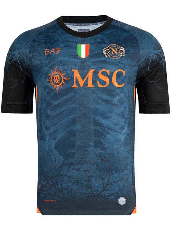 SSC napoli maillot d'Halloween uniforme adulte indigo homme 2025-2026