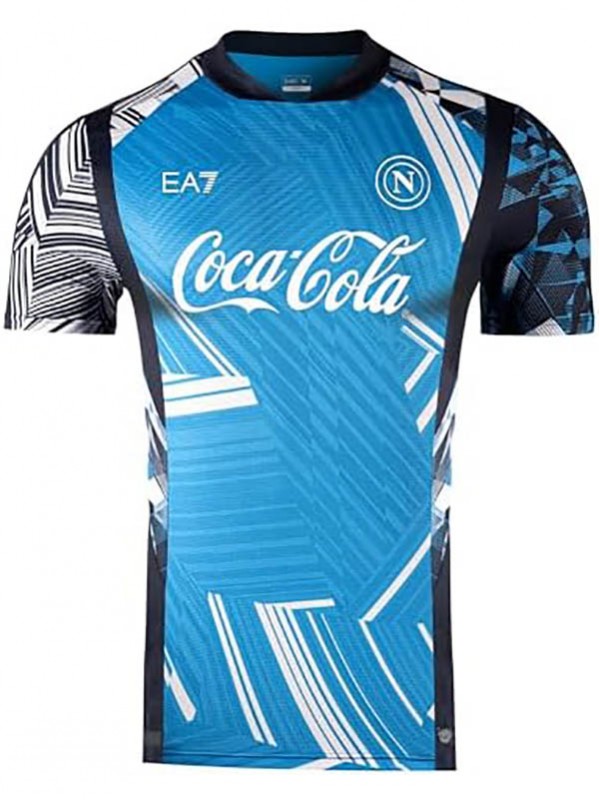 SSC Napoli maillot de football d'avant-match pour adulte uniforme de football bleu pour homme tenue de sport haut 2025-2026