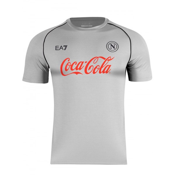 SSC napoli maillot de football d'avant-match pour adulte uniforme de sport gris pour homme haut de football chemise de sport 2025-2026