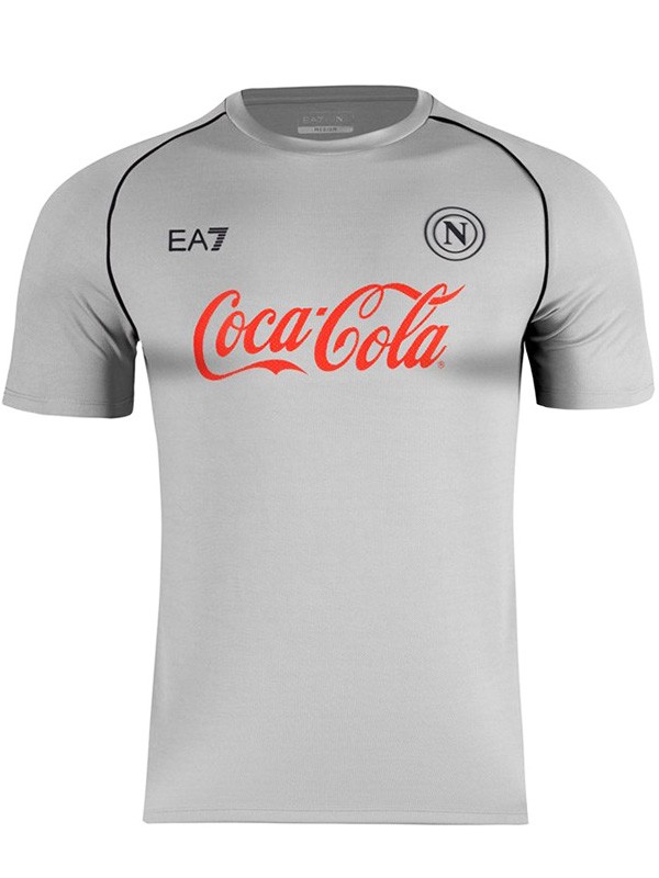 SSC napoli maillot de football d'avant-match pour adulte uniforme de sport gris pour homme haut de football chemise de sport 2025-2026