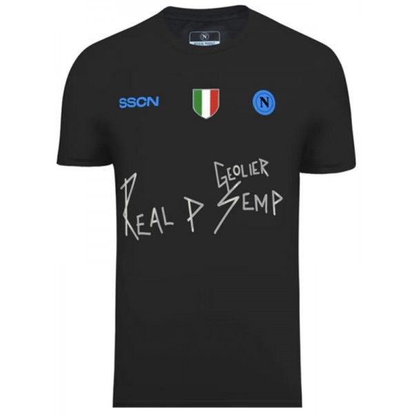 SSC napoli maillot édition spéciale uniforme de football noir kit de football pour hommes hauts chemise de sport 2024-2025