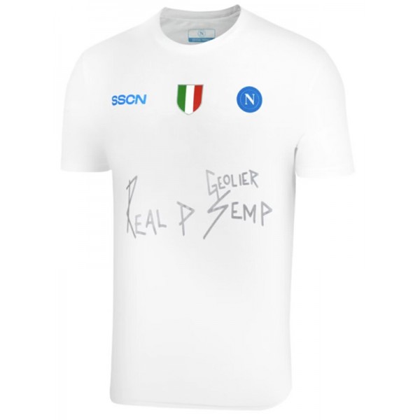 SSC Napoli maillot édition spéciale uniforme de football blanc kit de football pour hommes hauts chemise de sport 2024-2025