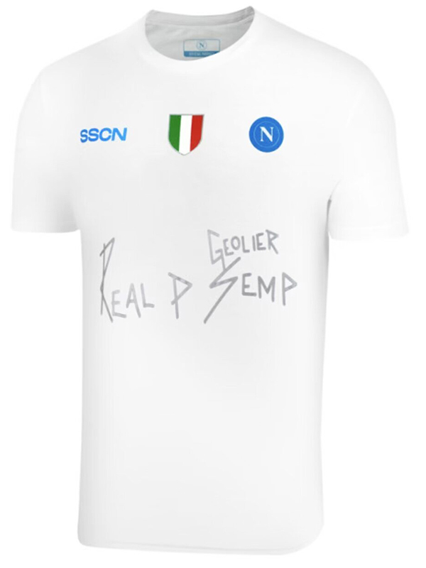 SSC Napoli maillot édition spéciale uniforme de football blanc kit de football pour hommes hauts chemise de sport 2024-2025