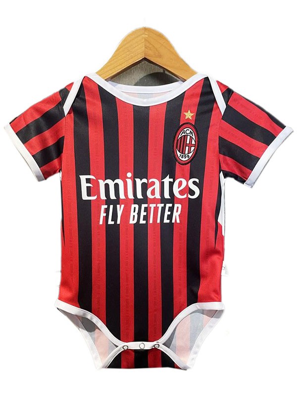 AC milan body bébé maison mini body nouveau-né premiers vêtements d'été combinaison une pièce 2024-2025