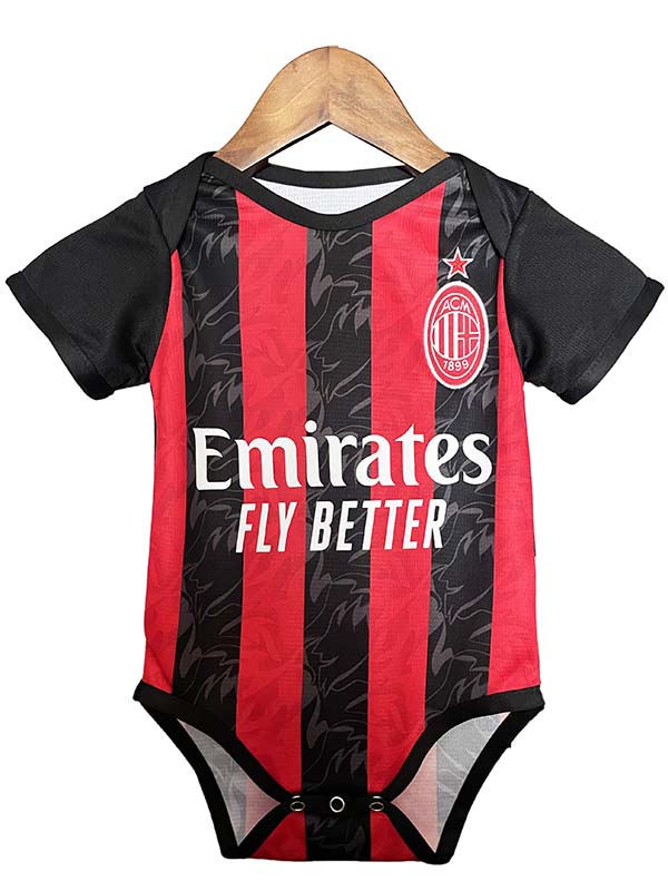 AC milan body bébé maison mini body nouveau-né premiers vêtements d'été combinaison une pièce 2025-2026