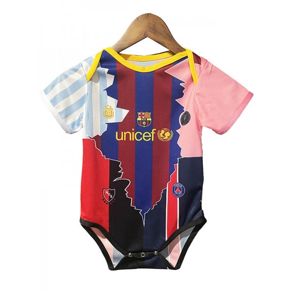 Barcelona maillot Messi pour bébé mini body pour nouveau-né uniforme de football PSG vêtements d'été combinaison une pièce kit de vêtements de sport de football argentin hauts Inter Miami maillot de sport 2025-2026