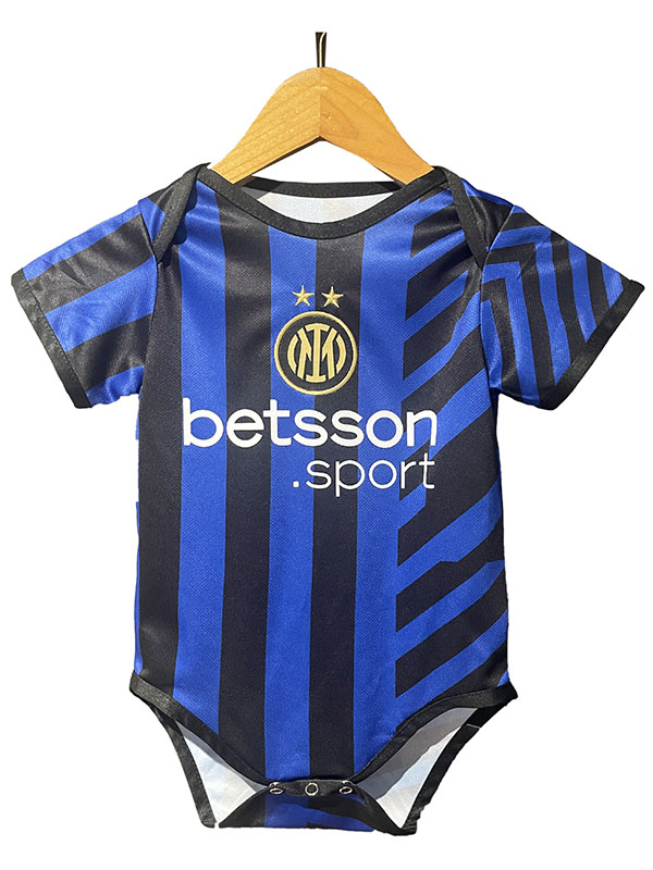 Inter milan body bébé maison mini body nouveau-né premiers vêtements d'été combinaison une pièce 2024-2025