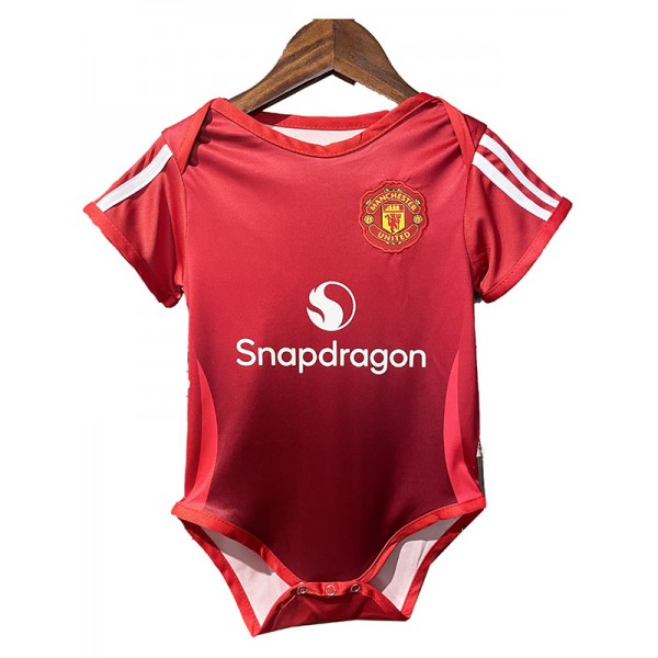 Manchester united body bébé maison mini body nouveau-né premiers vêtements d'été combinaison une pièce 2024-2025