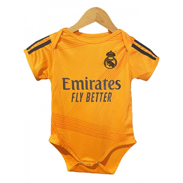 Real madrid combinaison bébé onesie mini nouveau-né deuxième vêtements d'été combinaison une pièce 2024-2025