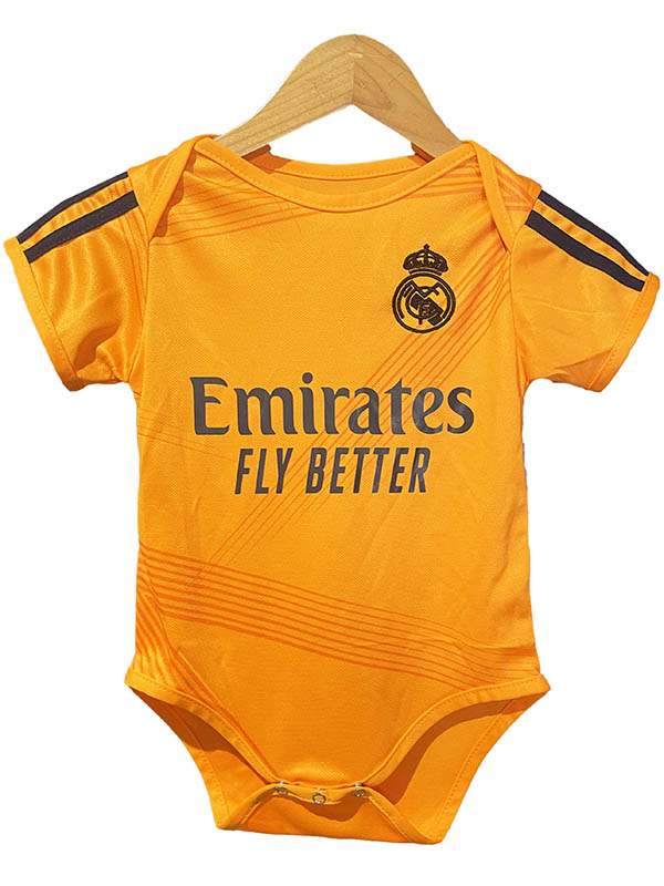 Real madrid combinaison bébé onesie mini nouveau-né deuxième vêtements d'été combinaison une pièce 2024-2025