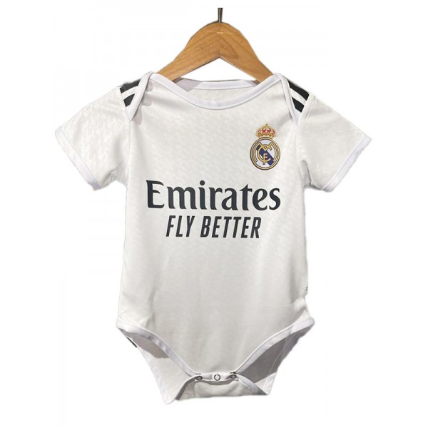 Real madrid body bébé maison mini body nouveau-né premiers vêtements d'été combinaison une pièce 2024-2025